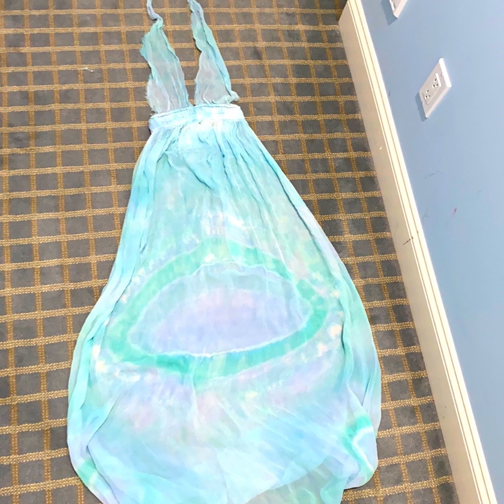 Loveshackfancy sheer halter dress